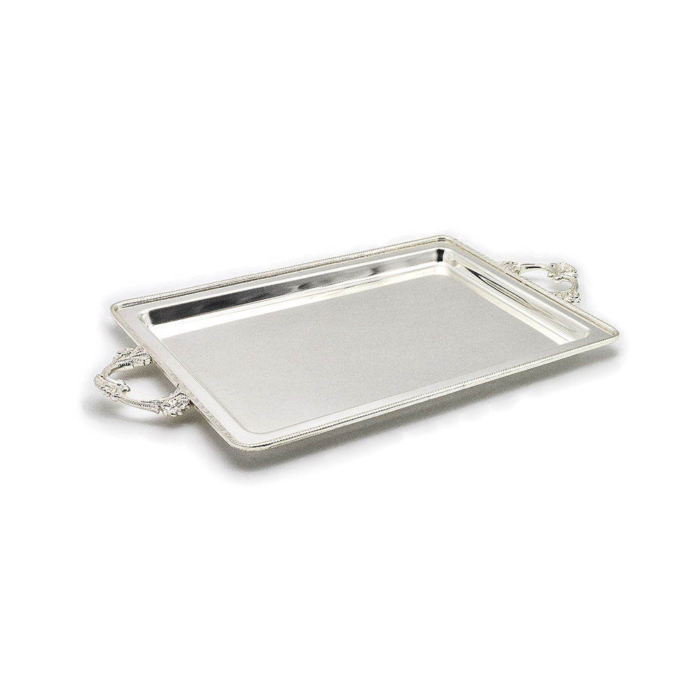 Medium Rectangular Serving Tray - Silver