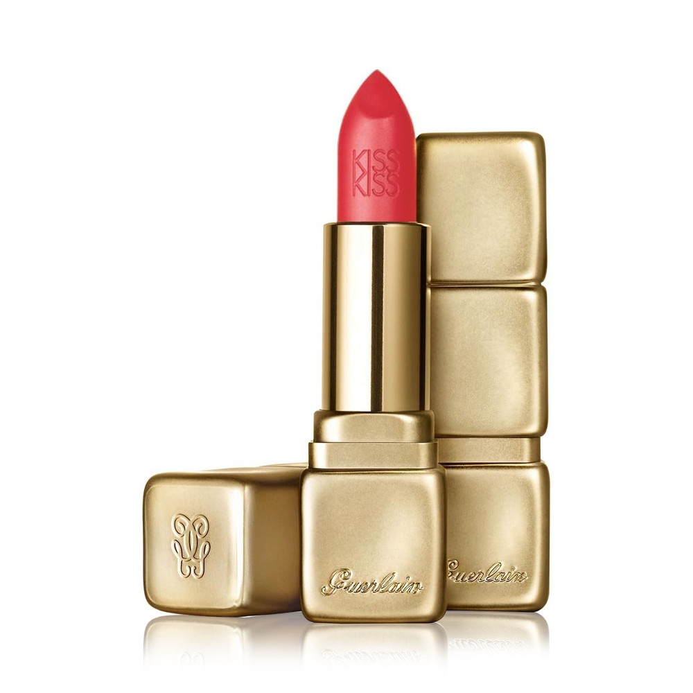 KissKiss Hydrating & Plumping Velvet Matte Lipstick - N 348 - Hot Coral