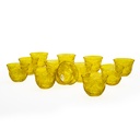 Light Amber Arabic Coffee Cup Set - 12pcs