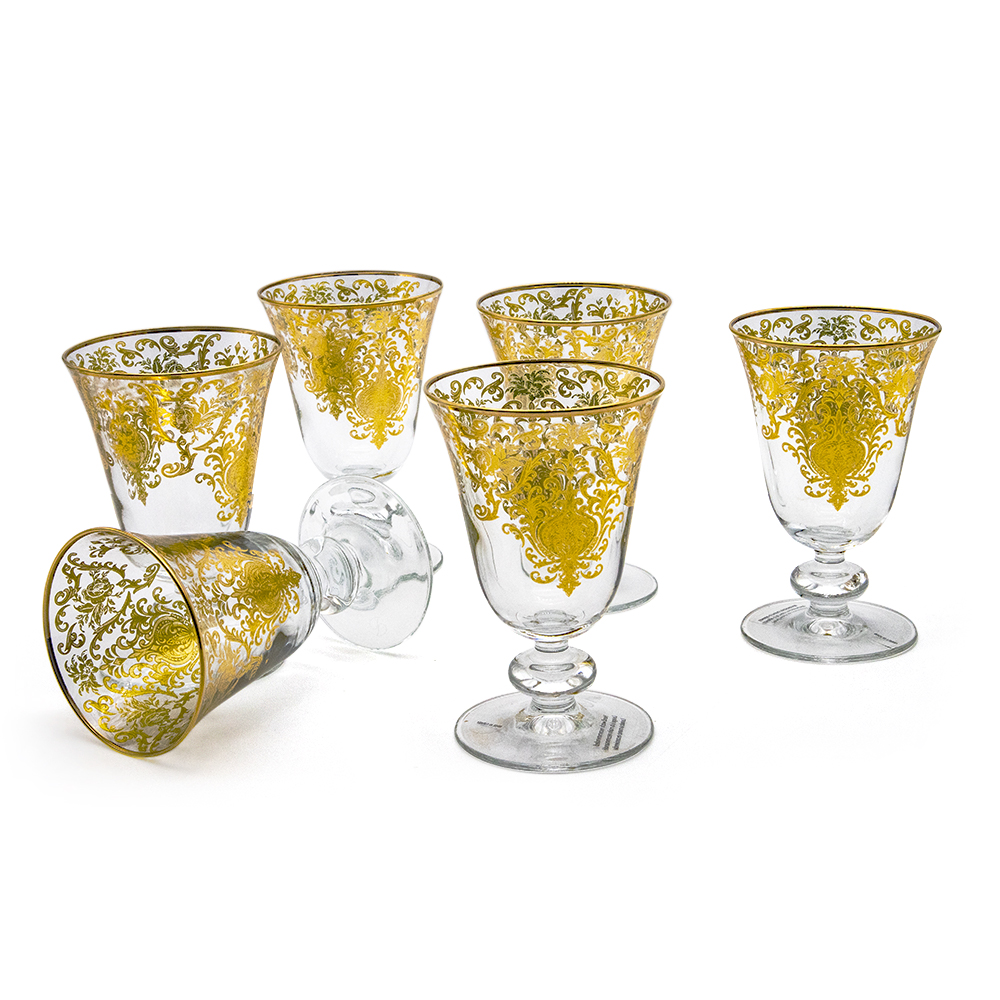 Gold Juice Glass Set - 6pcs