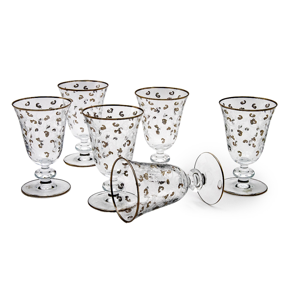 Silver Pattern Stemware Glass Set - 6pcs