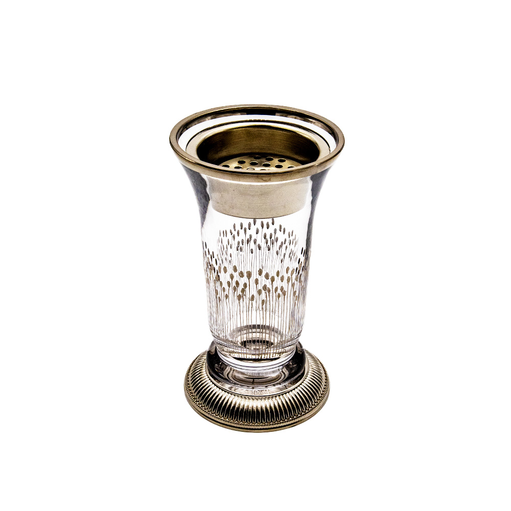 Metal Base Decorative Incense Burner - Platinum