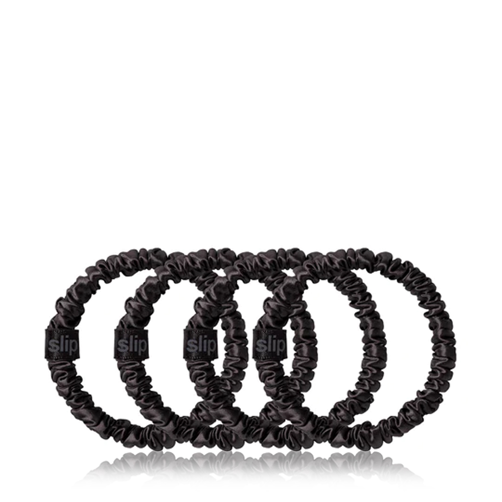Skinny Scrunchies Set Of 4 - Black