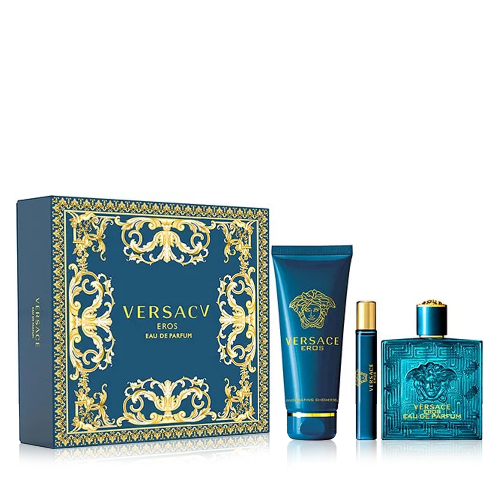 Eros Eau De Parfum Gift Set for Men - 3 Pcs