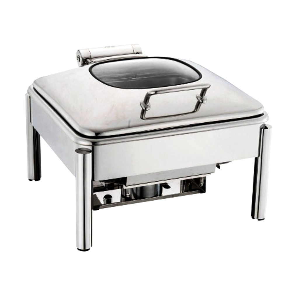 Square Chafing Dish with Mechanical Damping  - 6L