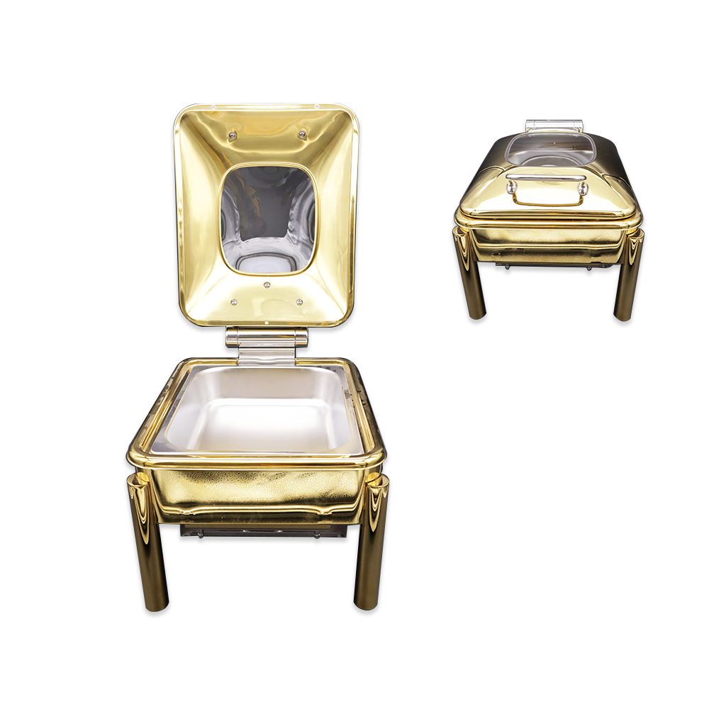 Rectangular Gold Chafing Dish - 4L