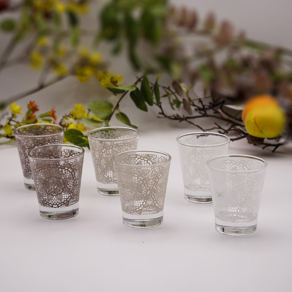 Linda Glass Water Tumblers Set of 6