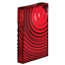 On The Go Ripples Flat Water Bottle - Red