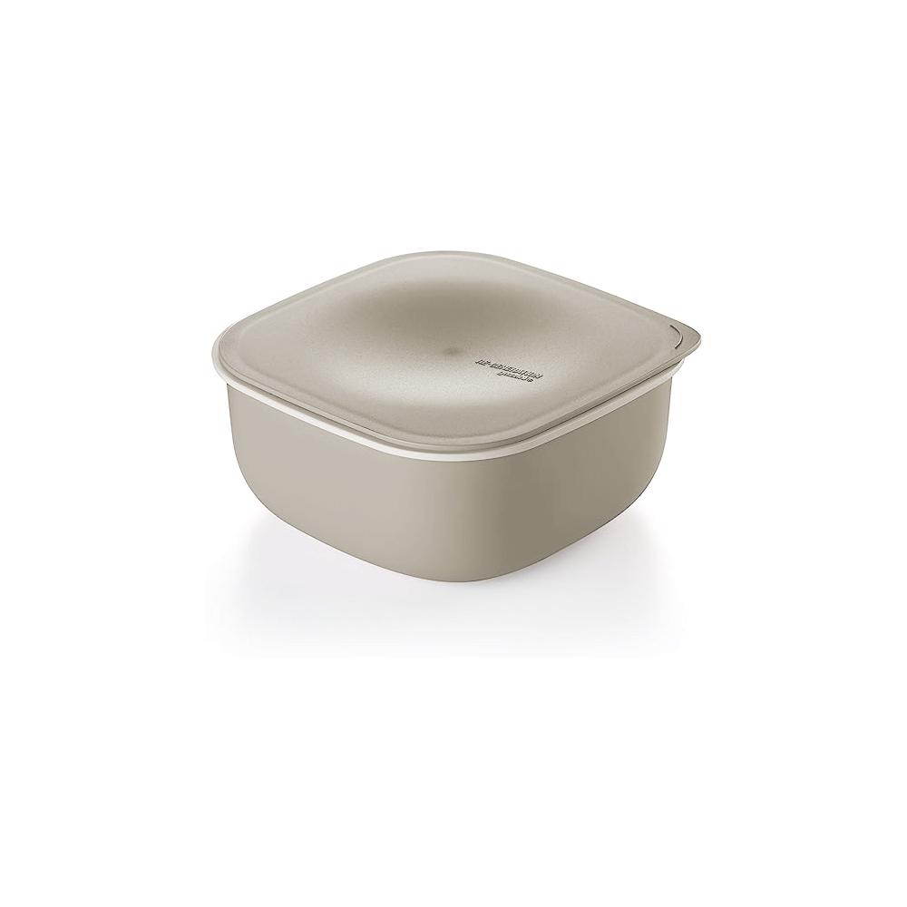 Square Storage Box with Lid 2L - Taupe