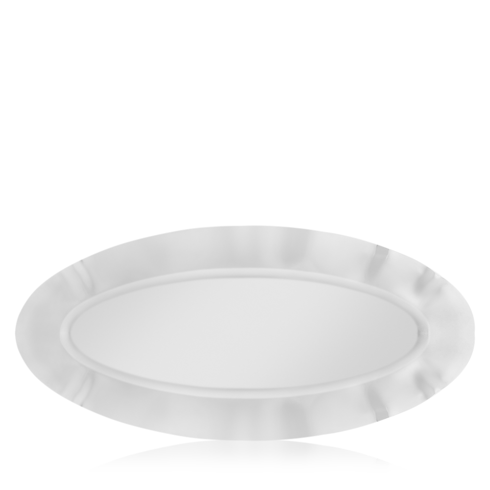 Stainless Steel Oval Serving Tray - 51x24 cm
