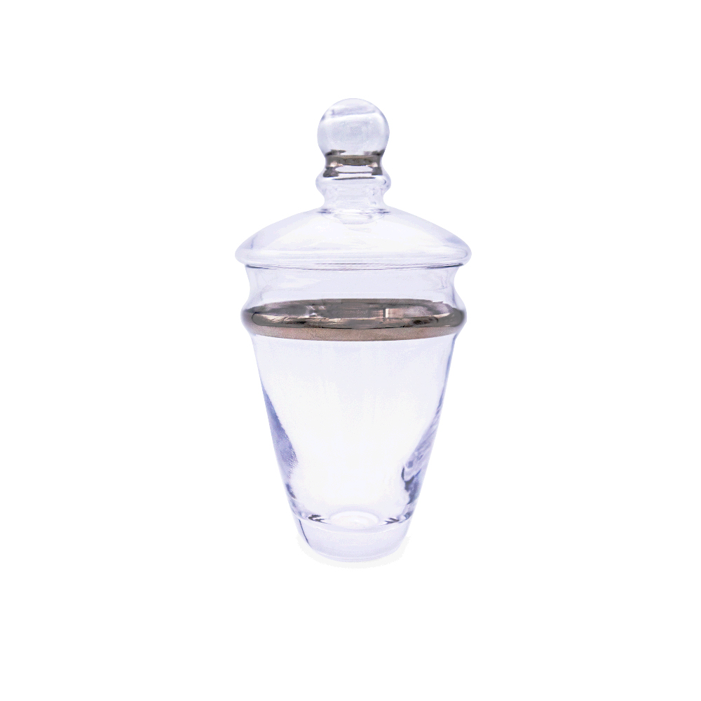 Dalia Platinium Jar with Lid