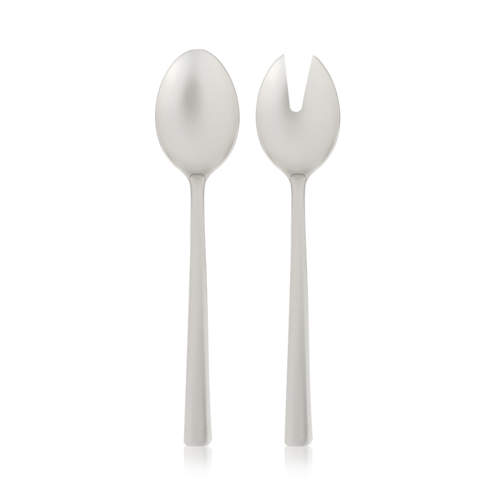 Fashion All Sandblasted Salad Set - 2pcs