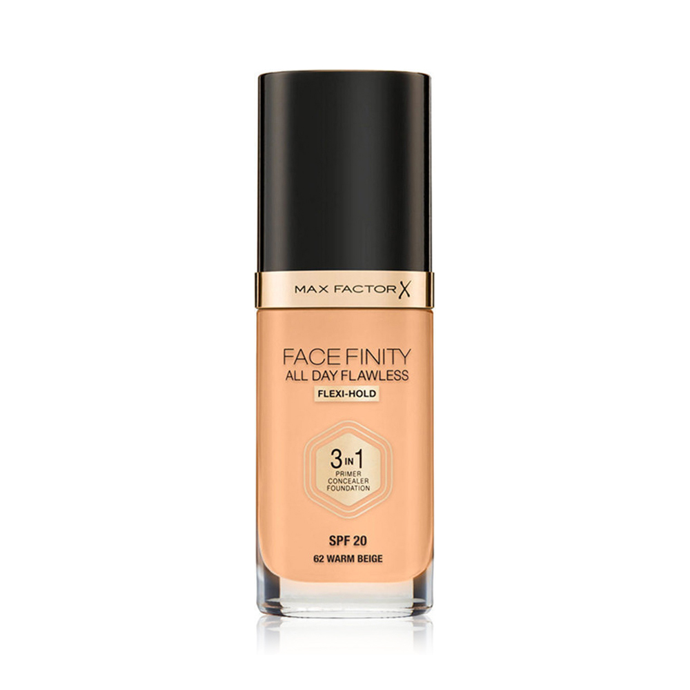 Facefinity All Day Flawless Flexi -Hold 3 in 1 Foundation - Warm Ivory