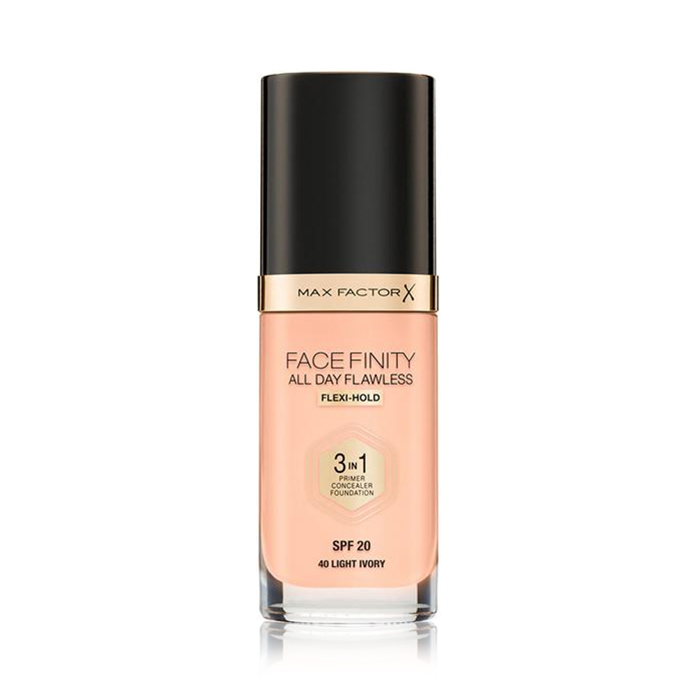 Facefinity All Day Flawless Flexi -Hold 3 in 1 Foundation - Light Ivory