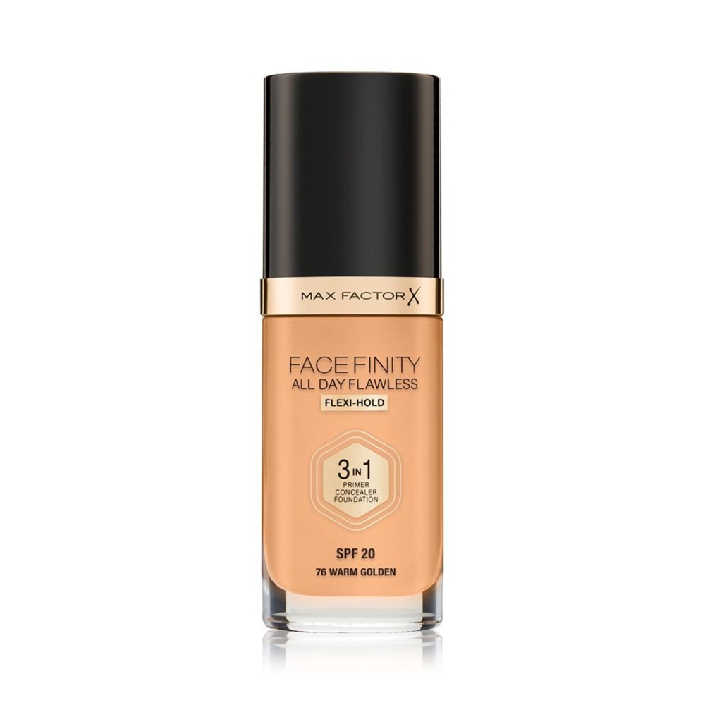Facefinity All Day Flawless Flexi -Hold 3 in 1 Foundation - Warm Golden