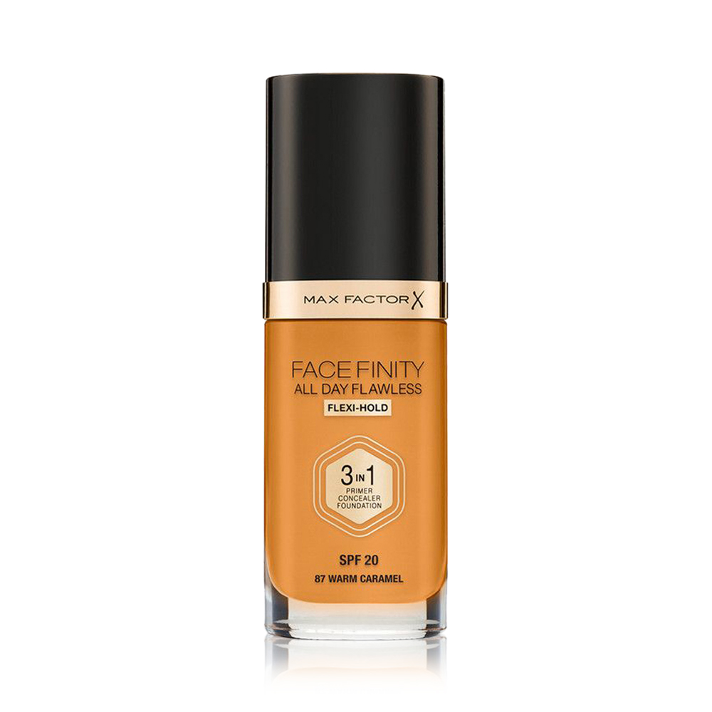 Facefinity All Day Flawless Flexi -Hold 3 in 1 Foundation - Warm Caramel
